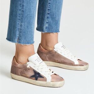 Brown Suede Super Star Sneakers